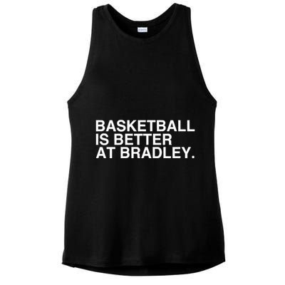 Basketball Is Better At Bradley Ladies PosiCharge Tri-Blend Wicking Tank