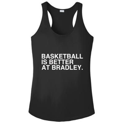 Basketball Is Better At Bradley Ladies PosiCharge Competitor Racerback Tank