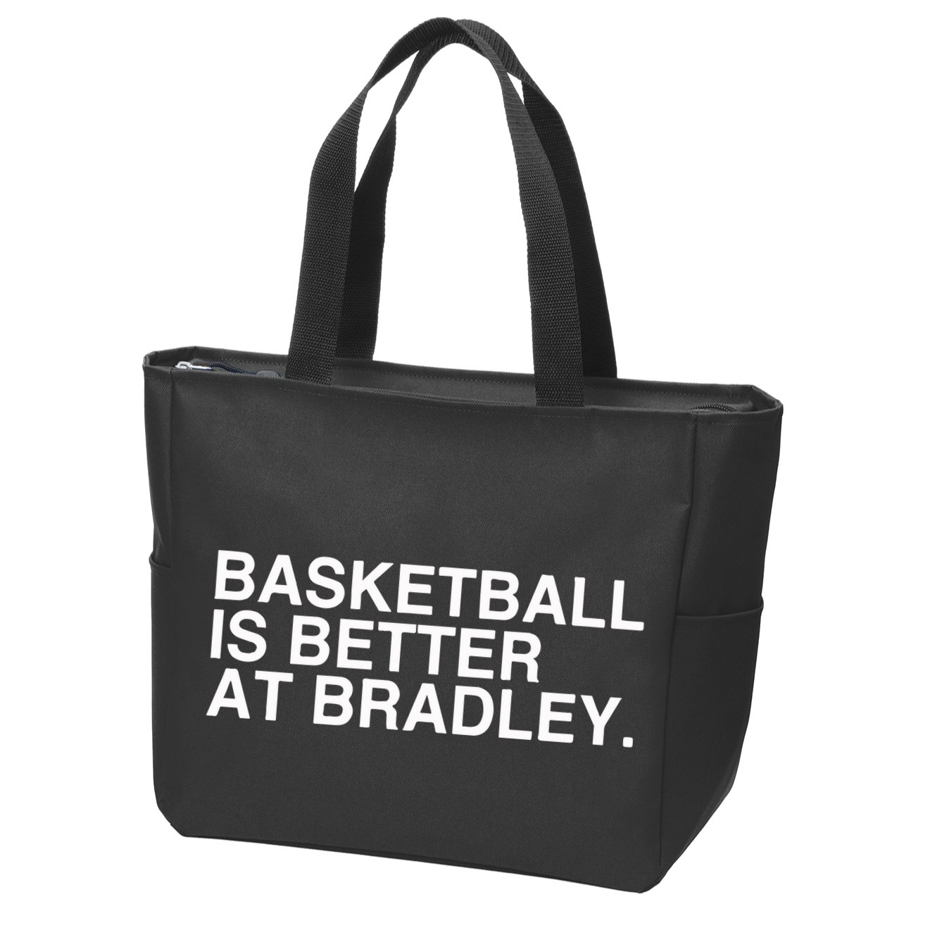 Basketball Is Better At Bradley Zip Tote Bag