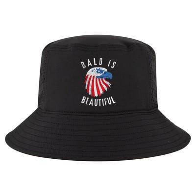 Bald Is Beautiful American Bald Eagle 4th Of July Patriotic Cool Comfort Performance Bucket Hat