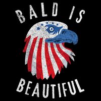 Bald Is Beautiful American Bald Eagle 4th Of July Patriotic 7-Panel Snapback Hat