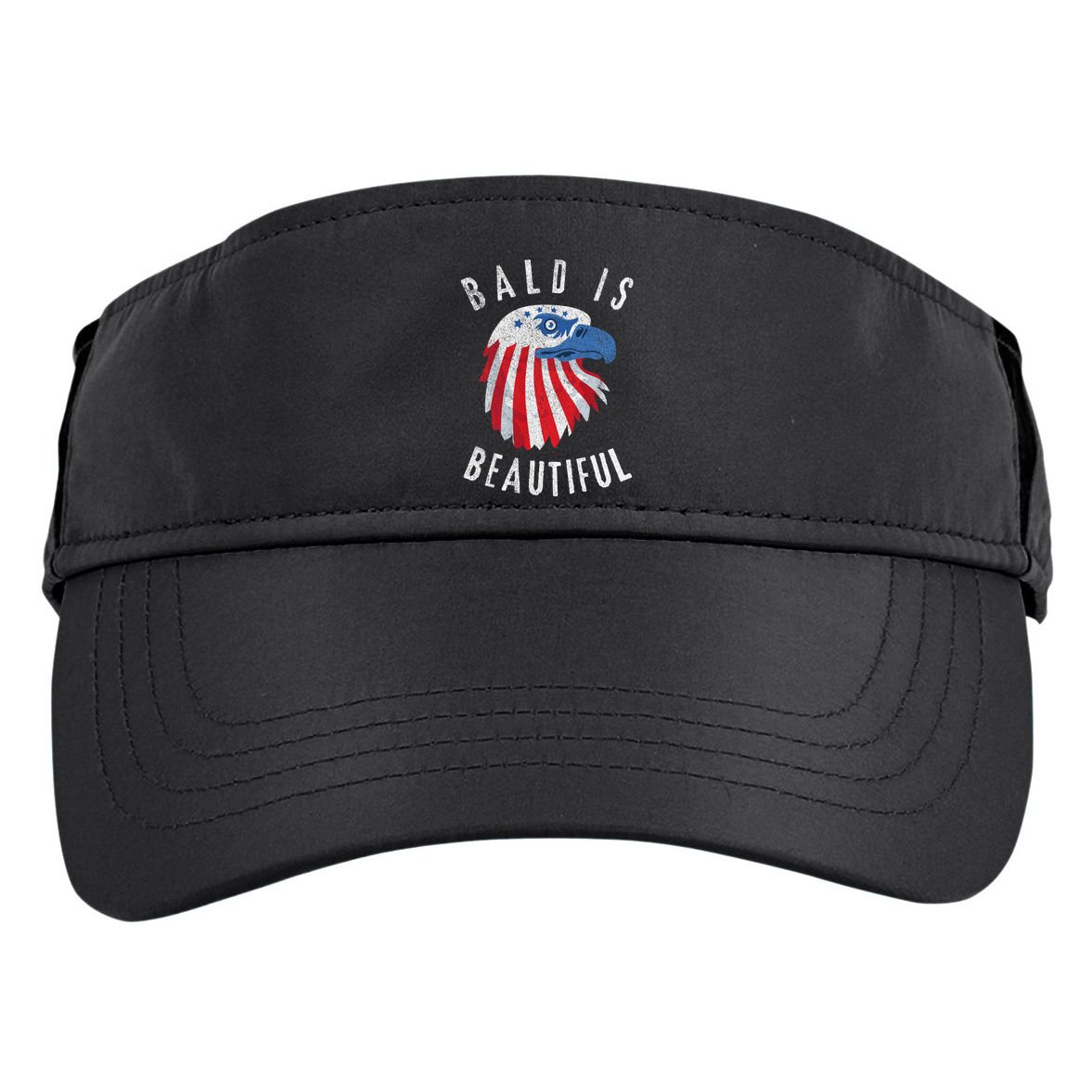 Bald Is Beautiful American Bald Eagle 4th Of July Patriotic Adult Drive Performance Visor