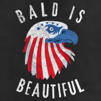 Bald Is Beautiful American Bald Eagle 4th Of July Patriotic 15oz Campfire Ceramic Mug