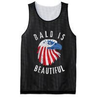 Bald Is Beautiful American Bald Eagle 4th Of July Patriotic Mesh Reversible Basketball Jersey Tank