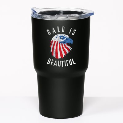 Bald Is Beautiful American Bald Eagle 4th Of July Patriotic Tumbler