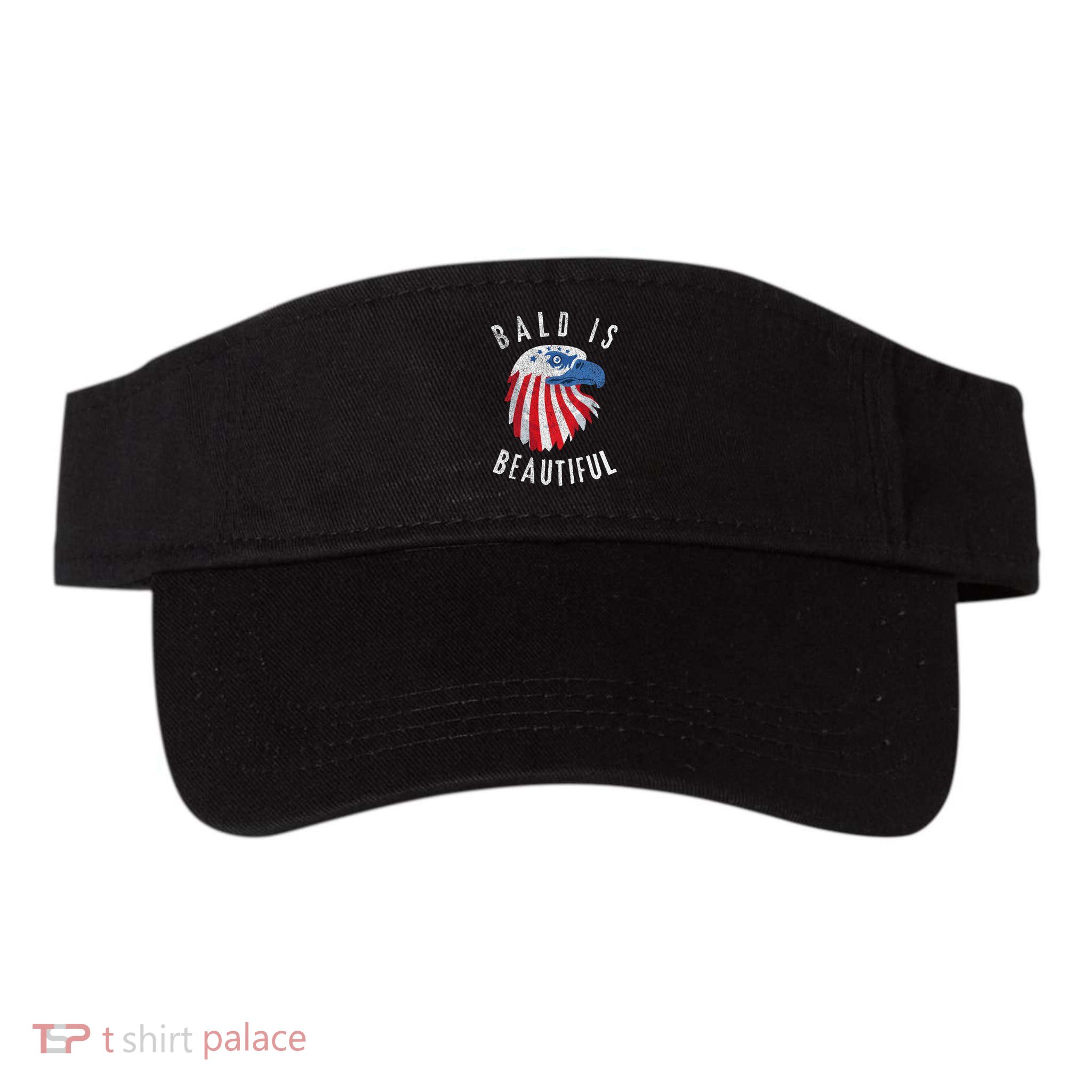 Bald Is Beautiful American Bald Eagle 4th Of July Patriotic Visor