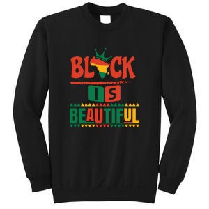 Black Is Beautiful Funny Africa Map Black History Month Sweatshirt