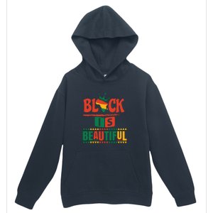 Black Is Beautiful Funny Africa Map Black History Month Urban Pullover Hoodie