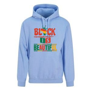 Black Is Beautiful Funny Africa Map Black History Month Unisex Surf Hoodie