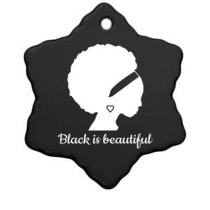 Black Is Beautiful Strong Beautiful Black Great Gift Ceramic Star Ornament