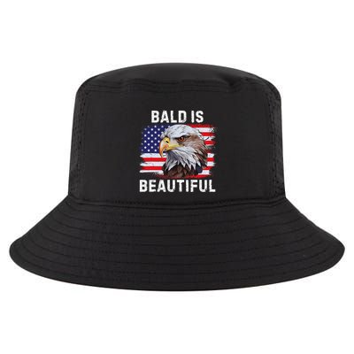 Bald Is Beautiful American Bald Eagle 4th Of July Vintage Cool Comfort Performance Bucket Hat