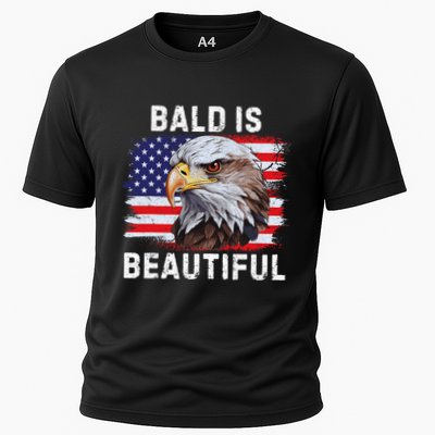 Bald Is Beautiful American Bald Eagle 4th Of July Vintage Performance Shirt