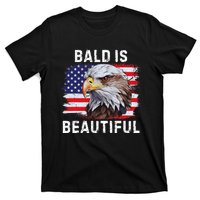 Bald Is Beautiful American Bald Eagle 4th Of July Vintage T-Shirt