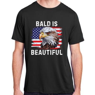 Bald Is Beautiful American Bald Eagle 4th Of July Vintage Adult ChromaSoft Performance T-Shirt