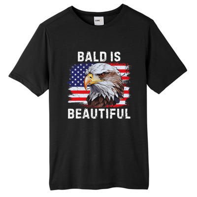 Bald Is Beautiful American Bald Eagle 4th Of July Vintage Tall Fusion ChromaSoft Performance T-Shirt