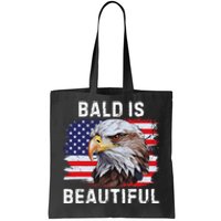 Bald Is Beautiful American Bald Eagle 4th Of July Vintage Tote Bag