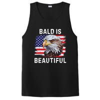 Bald Is Beautiful American Bald Eagle 4th Of July Vintage PosiCharge Competitor Tank