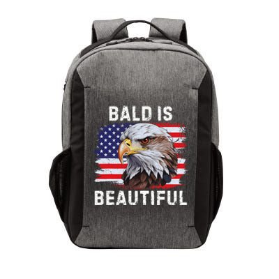 Bald Is Beautiful American Bald Eagle 4th Of July Vintage Vector Backpack