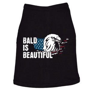 Bald Is Beautiful 4th Of July Independence Day Bald Eagle Doggie Tank