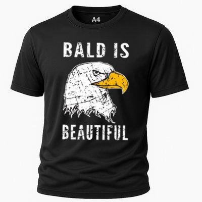 Bald Is Beautiful Gift Patriotic Bald Eagle Gift Performance Shirt
