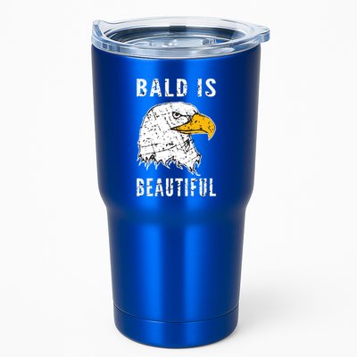Bald Is Beautiful Gift Patriotic Bald Eagle Gift Tumbler
