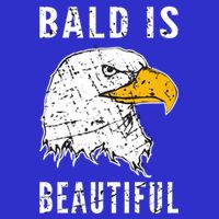 Bald Is Beautiful Gift Patriotic Bald Eagle Gift Kids Hoodie