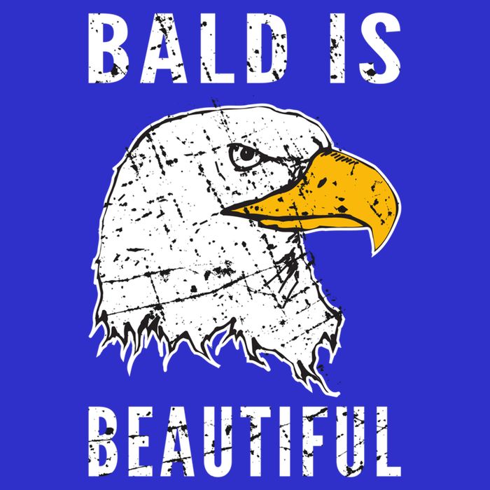 Bald Is Beautiful Gift Patriotic Bald Eagle Gift Kids Hoodie
