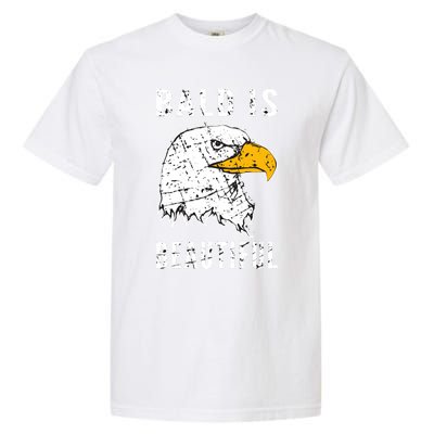 Bald Is Beautiful Gift Patriotic Bald Eagle Gift Garment-Dyed Heavyweight T-Shirt