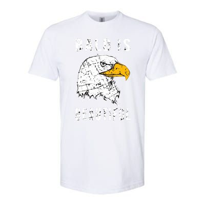 Bald Is Beautiful Gift Patriotic Bald Eagle Gift Softstyle CVC T-Shirt