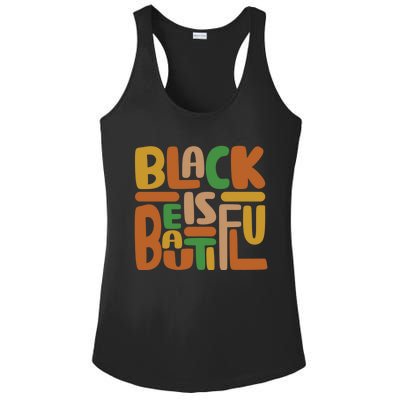 Black Is Beautiful Gift Ladies PosiCharge Competitor Racerback Tank