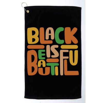 Black Is Beautiful Gift Golf Towel