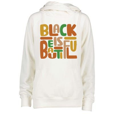 Black Is Beautiful Gift Womens Funnel Neck Pullover Hood