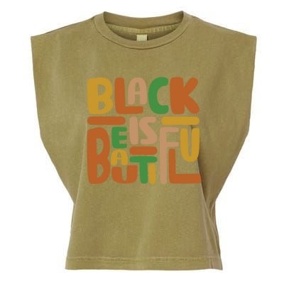 Black Is Beautiful Gift Garment-Dyed Women's Muscle Tee