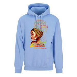 Black Is Beautiful I Love Being Me Black Gift Unisex Surf Hoodie