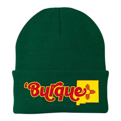 Born In Burque Albuquerque New Mexico Zia Sun Souvenir Knit Cap Winter Beanie