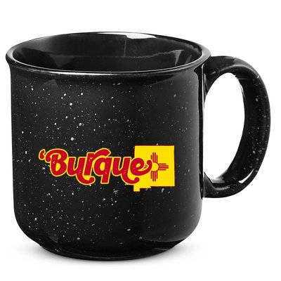 Born In Burque Albuquerque New Mexico Zia Sun Souvenir 15oz Campfire Ceramic Mug