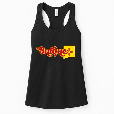 Born In Burque Albuquerque New Mexico Zia Sun Souvenir Womens Tank Top