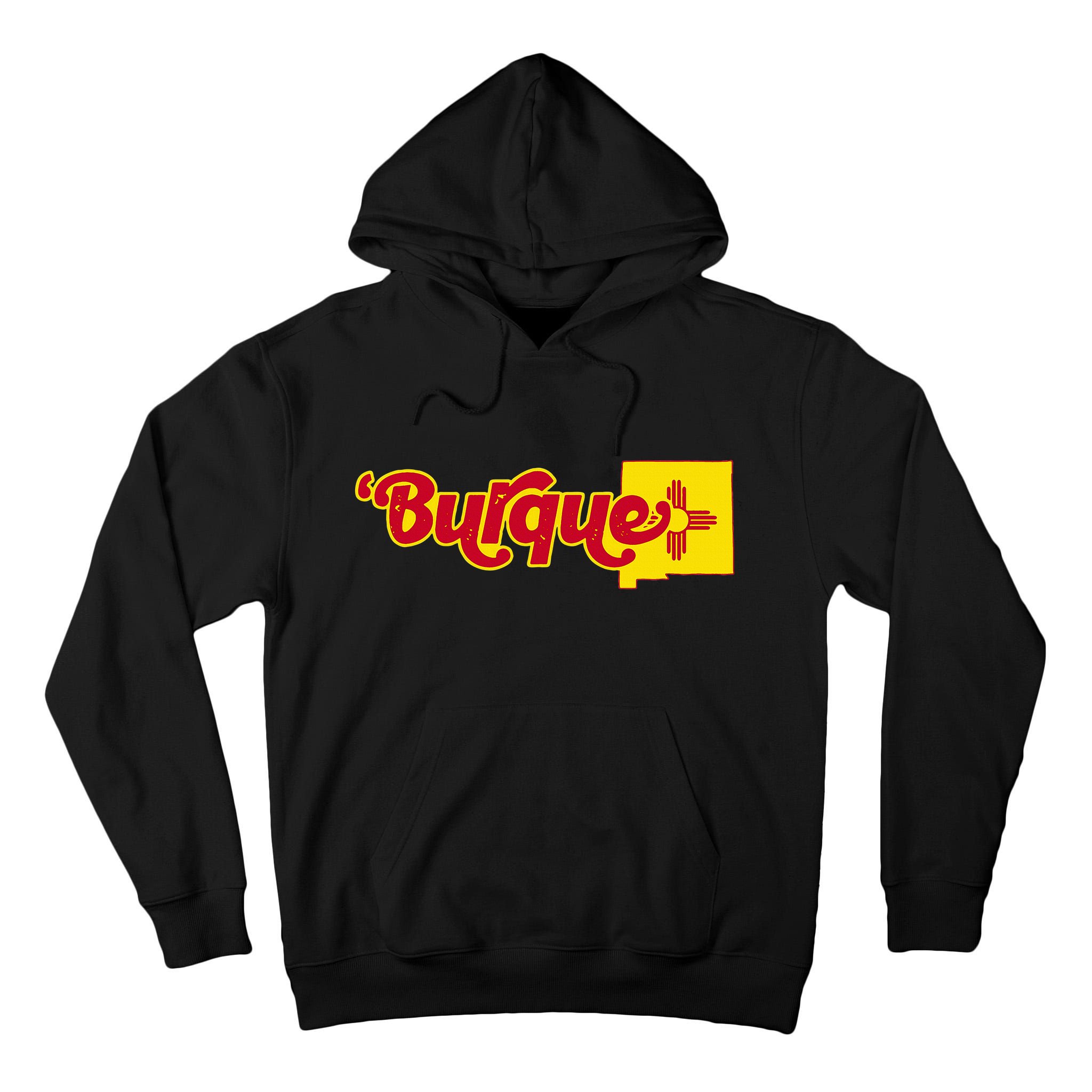 Born In Burque Albuquerque New Mexico Zia Sun Souvenir Tall Hoodie