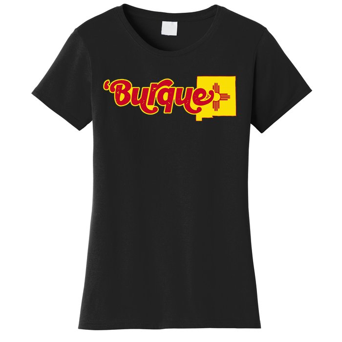 Born In Burque Albuquerque New Mexico Zia Sun Souvenir Women's T-Shirt