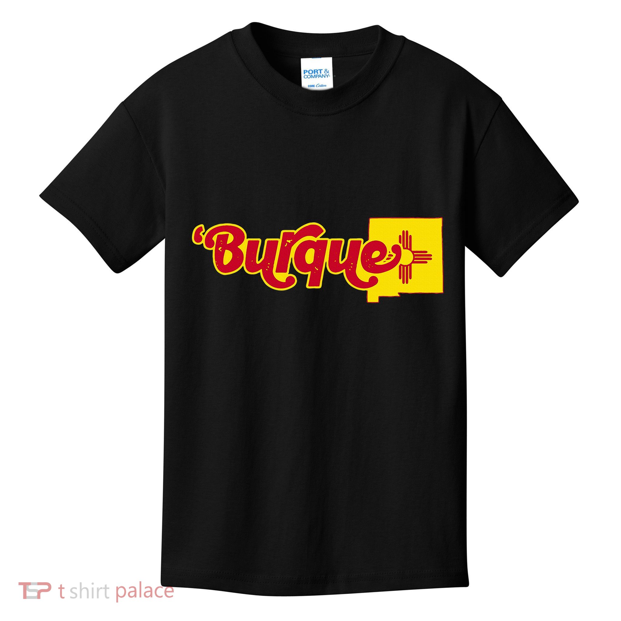 Born In Burque Albuquerque New Mexico Zia Sun Souvenir Kids T-Shirt