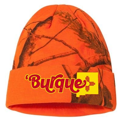 Born In Burque Albuquerque New Mexico Zia Sun Souvenir Kati Licensed 12" Camo Beanie