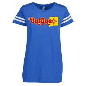 Born In Burque Albuquerque New Mexico Zia Sun Souvenir Enza Ladies Jersey Football T-Shirt