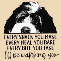 Bernedoodle Ill Be Watching You Bernedoodle Dog Lovers Gift Zip Tote Bag