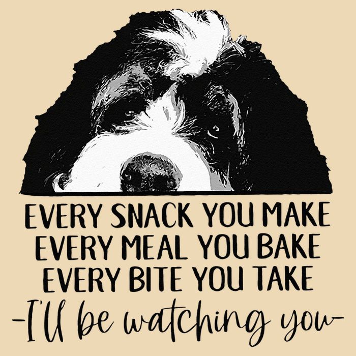 Bernedoodle Ill Be Watching You Bernedoodle Dog Lovers Gift Zip Tote Bag