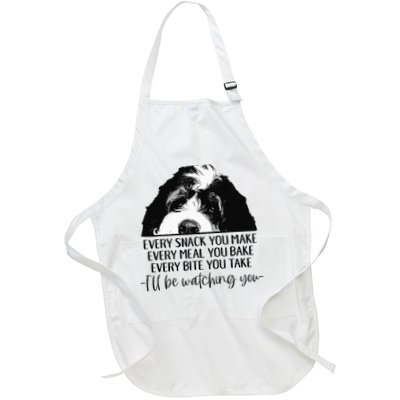 Bernedoodle Ill Be Watching You Bernedoodle Dog Lovers Gift Apron