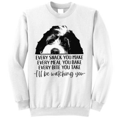 Bernedoodle Ill Be Watching You Bernedoodle Dog Lovers Gift Sweatshirt