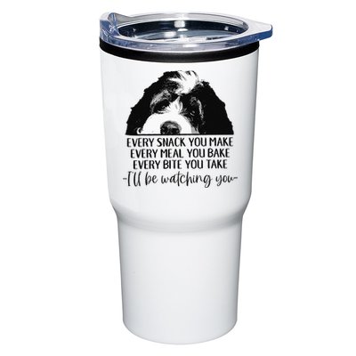 Bernedoodle Ill Be Watching You Bernedoodle Dog Lovers Gift Tumbler