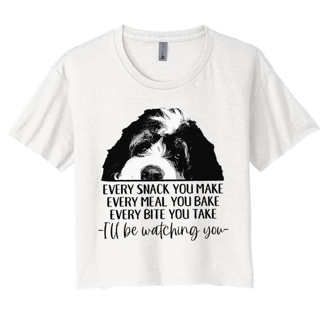 Bernedoodle Ill Be Watching You Bernedoodle Dog Lovers Gift Crop Top