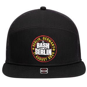 Bash In Berlin Germany 2024 7 Panel Mesh Trucker Snapback Hat