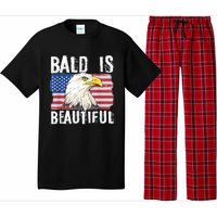 Bald Is Beautiful 4th Of July Independence Day Bald Eagle Pajama Set